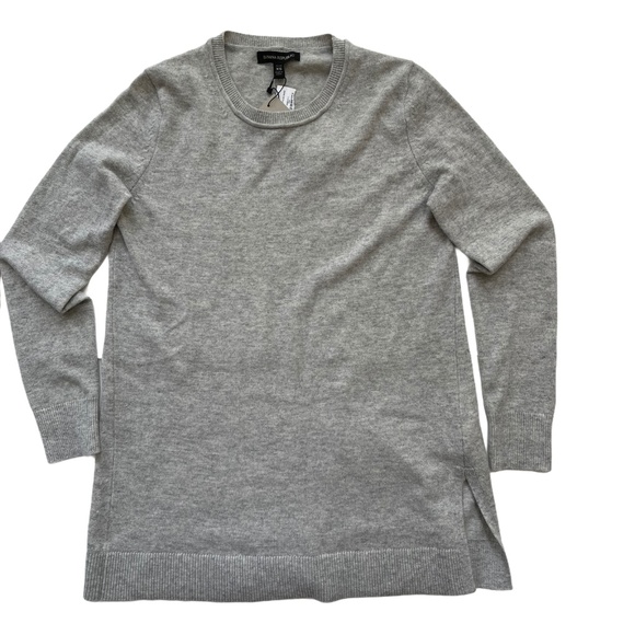 Banana Republic Cashmere Blend Tunic Gray Sweater - Picture 3 of 8